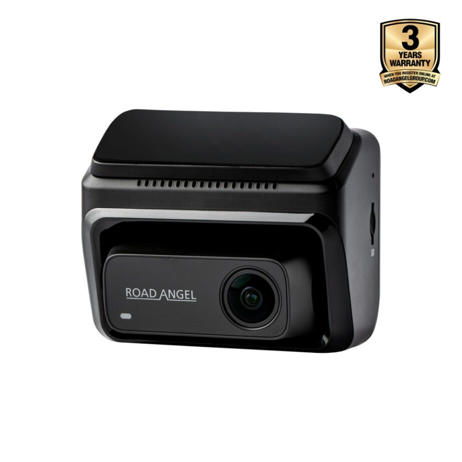 NEW - Road Angel Halo Elite 4K (2160p) & 1K (1080p) Dual Dash Cam With Sony Starvis 2 Enhanced Night Vision Video Technology!- With 64GB SD Card & Hardwiring Kit Bundle