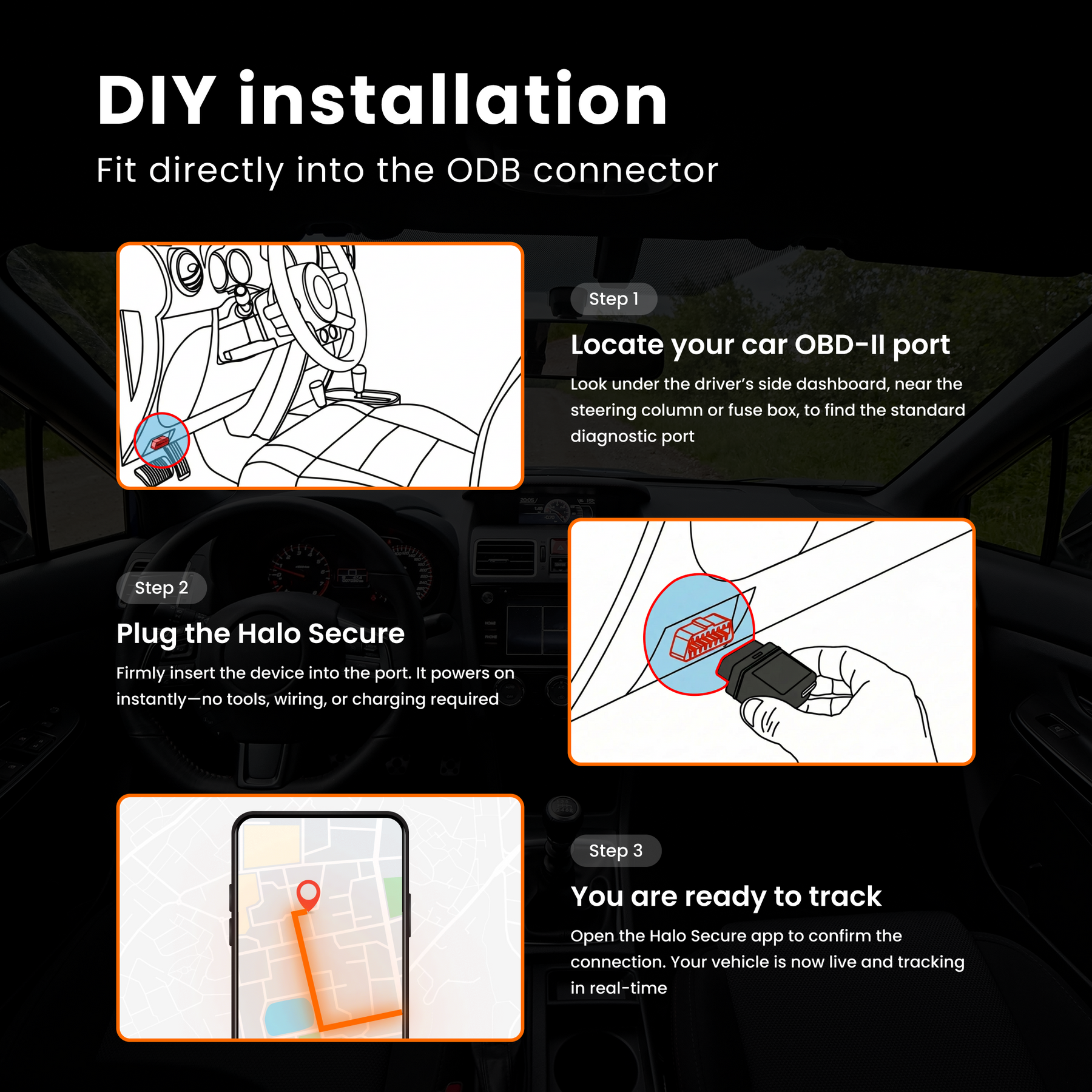 Secure S1 Tracker - ODB DIY Installation